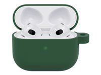OtterBox - Fodral för trådlösa hörlurar - polykarbonat, syntetiskt gummi - avundsgrön - för Apple AirPods (3:e generationen) 77-90310