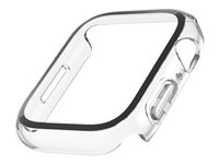 Belkin SCREENFORCE - Skydd för smartwatch - härdad kurva, 2-i-1 - polykarbonat, härdat glas - klar - för Apple Watch (45 mm) OVG004ZZCL-REV