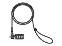 Compulocks Universal Security Combination Cable Lock - Lås för säkerhetskabel - svart - 1.83 m IBMCL37
