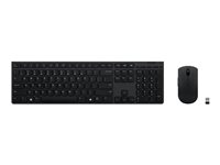 Lenovo Professional - Sats med tangentbord och mus - Bluetooth, 2.4 GHz - Svenska/finska - tangentbrytare: Scissor-Switch - grå - brun låda 4X31K03962