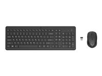 HP 330 - Sats med tangentbord och mus - trådlös - 2.4 GHz - hela norden - svart 2V9E6AA#UUW