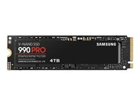 Samsung 990 PRO MZ-V9P4T0BW - SSD - krypterat - 4 TB - inbyggd - M.2 2280 - PCIe 4.0 x4 (NVMe) - 256 bitars AES - TCG Opal Encryption MZ-V9P4T0BW
