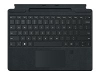Microsoft Surface Pro Signature Keyboard with Fingerprint Reader - Tangentbord - med pekplatta, accelerometer, Förvarings- och laddningsfack för Surface Slim Pen 2 - QWERTY - nordiskt (danska/finska/norska/svenska) - svart - kommersiell - för Surface Pro 8, Pro X 8XG-00009