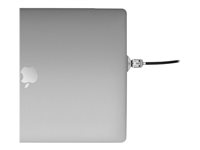 Compulocks Ledge Lock Adapter for MacBook Pro 16" (2019) with Keyed Cable Lock - Adapter för säkerhetslåsurtag - silver - med kabellås med tangenter - för Apple MacBook Pro 16" (Late 2019) MBPR16LDG01KL