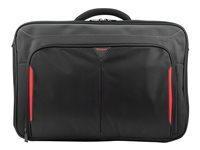 Targus Classic+ Clamshell - Notebook-väska - 17" - 18" - svart, röd CN418EU