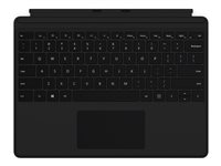 Microsoft Surface Pro Keyboard - Tangentbord - med pekdyna - bakgrundsbelyst - Nordisk - svart - kommersiell - för Surface Pro X QJX-00009