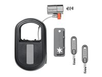 Kensington ClickSafe Keyed Retractable Laptop Lock - Lås för säkerhetskabel - svart - 1.21 m K64955WW