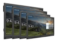 Avocor - 75" Diagonal klass E Series LED-bakgrundsbelyst LCD-skärm - interaktiv - med pekskärm (multitouch) - 4K UHD (2160p) 3840 x 2160 - direktupplyst LED AVE-7540