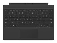 Microsoft Surface Pro 4 Type Cover - Tangentbord - med pekdyna, accelerometer - bakgrundsbelyst - QWERTY - engelska - svart - kommersiell - för Surface Pro 4 R9Q-00095