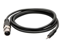 C2G 6ft 3.5mm TRS 3 Position Balanced to XLR Cable - M/F - Headset-kabel - mini-phone stereo 3.5 mm hane till XLR3 hona - 1.8 m - svart C2G41470
