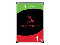 Seagate IronWolf ST1000VN008 - Hårddisk - 1 TB - inbyggd - 3.5" - SATA 6Gb/s - 5400 rpm - buffert: 256 MB ST1000VN008