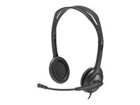 Logitech H111 - Headset - på örat - kabelansluten - 3,5 mm kontakt 981-001000