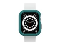 LifeProof Eco-Friendly - Fodral för smartwatch - havsbaserad återvunnen plast - grön/orange, nedanför - för Apple Watch (44 mm) 77-83797