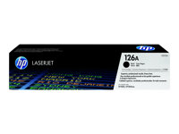 HP 126A - Svart - original - LaserJet - tonerkassett (CE310A) - för Color LaserJet Pro CP1025; LaserJet Pro MFP M175; TopShot LaserJet Pro M275 CE310A