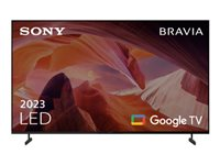 Sony Bravia Professional Displays FWD-55X80L - 55" Diagonal klass (54.6" visbar) - X80L Series LED-bakgrundsbelyst LCD-skärm - med TV-mottagare - digital skyltning - Smart TV - Google TV - 4K UHD (2160p) 3840 x 2160 - HDR - blinkande ram, Direct LED - svart FWD-55X80L