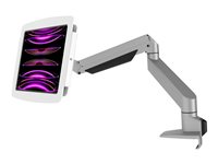 Compulocks iPad 10th-11th (A16) Gen Space Enclosure Articulating Arm Mount White - Monteringssats (vridbar arm, hölje) - för surfplatta - låsbar - höggradig aluminium - silver, vit - skärmstorlek: 10.9" - disk-monteringsbar - för Apple 10.9-inch iPad (10:e generation) 660REACH209IPDSW