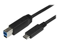 StarTech.com USB C to USB B Printer Cable - 6 ft / 2m - USB C Printer Cable - USB C to USB B Cable - USB Type C to Type B (USB315CB2M) - USB-kabel - USB-C (hane) till USB Type B (hane) - USB 3.1 Gen1 - 2 m - för P/N: HB30C5A2CSC, HBS304A24A, SV231DHU34K6, SV231HU34K6, SV231QDPU34K, SV431HU34K6 USB315CB2M