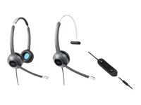 Cisco 522 Wired Dual - Headset - på örat - kabelansluten - 3,5 mm kontakt CP-HS-W-522-USB=