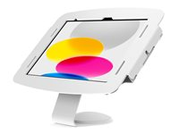 Compulocks iPad 10.2" Space Enclosure Counter Stand or Wall Mount - Monteringssats (ställ) - 45° visningsvinkel - för surfplatta - låsbar - aluminium, stål - vit - skärmstorlek: 10.2" - monteringsgränssnitt: 100 x 100 mm - väggmonterbar, bänk - för Apple 10.2-inch iPad Wi-Fi, Wi-Fi + Cellular, Wi-Fi Personalized 111W102IPDSW