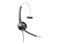 Cisco 521 Wired Single - Headset - på örat - kabelansluten - 3,5 mm kontakt CP-HS-W-521-USB=