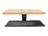 StarTech.com Tangentbordsbricka under skrivbord - Höjdjusterbar bricka för tangentbord och mus, rörlig i alla riktningar, 25.4 x 66 cm plattform - Ergonomisk skrivbordsmonterad tangentbordsbricka med musmatta och handledsstöd - Kan lutas/vridas - Bord för tangentbord/mus - kan monteras under bord - svart KBTRAYADJ2