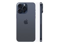 Apple iPhone 15 Pro Max - 5G smartphone - dual-SIM / Internal Memory 512 GB - OLED-skärm - 6.7" - 2796 x 1290 pixels (120 Hz) - 3 st. bakre kameror 48 MP, 12 MP, 12 MP - front camera 12 MP - blått titan MU7F3QN/A
