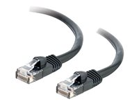 C2G Cat5e Booted Unshielded (UTP) Network Patch Cable - Patch-kabel - RJ-45 (hane) till RJ-45 (hane) - 10 m - UTP - CAT 5e - formpressad, hakfri, tvinnad - svart 83187