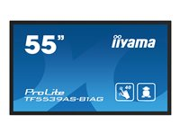 iiyama ProLite TF5539AS-B1AG - 55" Diagonal klass LED-bakgrundsbelyst LCD-skärm - digital skyltning - med inbyggd mediaspelare och pekskärm (multitouch) - Android - 4K UHD (2160p) 3840 x 2160 - svart TF5539AS-B1AG