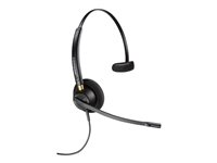 Poly EncorePro 510D - EncorePro 500 series - headset - på örat - kabelansluten - Quick Disconnect - svart - TAA-kompatibel - Certifierad för Skype for Buisness 783Q0AA