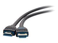C2G 12ft 8K HDMI Cable with Ethernet - Performance Series Ultra High Speed - Ultra High Speed - HDMI-kabel med Ethernet - HDMI hane till HDMI hane - 3.6 m - svart - stöd för 10K, 8K60 Hz (7680 x 4320) stöd, 4K120 Hz (4096 x 2160) stöd C2G10456