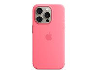 Apple - Baksidesskydd för mobiltelefon - MagSafe-kompatibilitet - silikon - rosa - för iPhone 15 Pro MWNJ3ZM/A