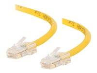 C2G Cat5e Non-Booted Unshielded (UTP) Network Crossover Patch Cable - Övergångskabel - RJ-45 (hane) till RJ-45 (hane) - 3 m - UTP - CAT 5e - tvinnad, enhetsstart - gul 83352