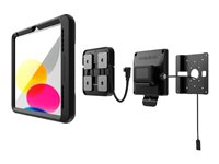 Compulocks iPad 10th-11th (A16) Gen PowerMove Wall Mount Black - Monteringssats (väggfäste) - för surfplatta - svart - skärmstorlek: 10.9" - för Apple 10.9-inch iPad (10:e generation) 201MPMIP109