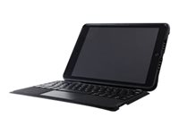 OtterBox Unlimited Series - Tangentbord och foliefodral - med pekdyna - Bluetooth - Nordisk - svart kristall tangentbord, svart kristall fodral - för Apple 10.2-inch iPad (7:e generation, 8:e generation, 9:e generation) 77-82347