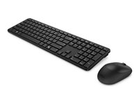 Dell Pro 5 KM526 - Sats med tangentbord och mus - trådlös - 2.4 GHz - QWERTY - USA, internationellt - svart KM526-BLK-INT