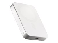 ZENS Pro 1 - Trådlös powerbank - smal - 10000 mAh - 15 Watt - på kabel: USB-C - vit ZEPP10W/00