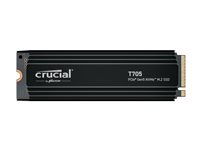 Crucial T705 - SSD - krypterat - 1 TB - inbyggd - M.2 2280 - PCI Express 5.0 (NVMe) - TCG Opal Encryption 2.01 - integrerad kylfläns CT1000T705SSD5
