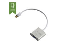 Vision Techconnect - Videokort - Mini DisplayPort (hane) till HD-15 (VGA) (hona) - 22 cm - vit TC-MDPVGA