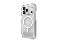 Zagg Crystal Palace Snap - Baksidesskydd för mobiltelefon - fällbart ställ - MagSafe-kompatibilitet - CrystalClear - för Apple iPhone 17 Pro 702318862