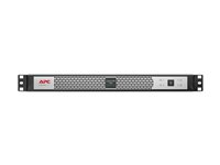 APC Smart-UPS SC SCL500RMI1UC - UPS (kan monteras i rack) - AC 230 V - 400 Watt - 500 VA - Ethernet 10/100, USB - utgångskontakter: 4 - 1U - svart, silver - för P/N: AR106V, AR4018SPX432, AR4024SP, AR4024SPX429, AR4024SPX431, AR4024SPX432 SCL500RMI1UC