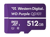 WD Purple WDD512G1P0C-85AEL0 - Flash-minneskort - 512 GB - UHS-I U1 / Class10 - microSDXC - lila WDD512G1P0C-85AEL0