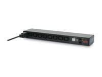 APC Switched Rack PDU - Kraftdistributionsenhet (kan monteras i rack) - AC 208-230 V - Ethernet, RS-232 - ingång: IEC 60320 C20 - utgångskontakter: 8 (power IEC 60320 C13) - 1U - 2.4 m sladd - för P/N: SMTL2K2RM2UCL, SMTL2K2RM2UCLNC, SRTL2K2RM1UWC, SRTL3KRM1UIC, SRYL20K20RMXLT AP7921B