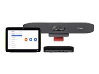 Poly Studio Small Room Bundle - För zoomningsrum - paket för videokonferens (Poly TC10 pekstyrenhet, HP Mini Conferencing PC, Poly Studio R30 video bar) - Zoomcertifierad, Certifierad för Microsoft-teams - sand 9C957AA