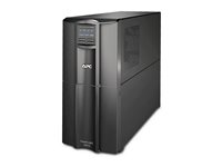 APC Smart-UPS SMT3000IC - UPS - AC 220/230/240 V - 2700 Watt - 3000 VA - RS-232, USB - utgångskontakter: 9 - svart - med APC SmartConnect SMT3000IC