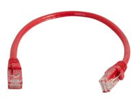 C2G Cat6 Booted Unshielded (UTP) Network Patch Cable - Patch-kabel - RJ-45 (hane) till RJ-45 (hane) - 1 m - UTP - CAT 6 - formpressad, hakfri, tvinnad - röd 83446