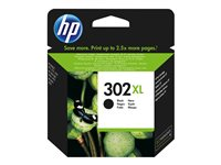 HP 302XL - 8.5 ml - Lång livslängd - svart - original - bläckpatron - för Deskjet 1110, 21XX, 36XX; ENVY 45XX; Officejet 38XX, 46XX, 52XX F6U68AE#301