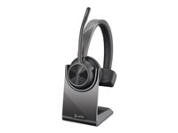 Poly Voyager 4310 - Headset - på örat - Bluetooth - trådlös, kabelansluten - USB-C - svart - Certifierad för Microsoft-teams 77Y93AA