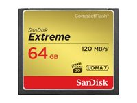 SanDisk Extreme - Flash-minneskort - 64 GB - 567x - CompactFlash SDCFXSB-064G-G46