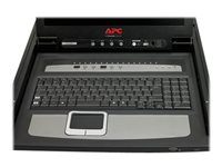 APC LCD Console - KVM-konsol med omkopplare för tangentbord/video/mus - 16 portar - PS/2 - 17" - kan monteras i rack - VGA - svart - 1U - för P/N: AR3106SP, SMX1000C, SMX1500RM2UC, SMX1500RM2UCNC, SMX750C, SMX750CNC, SRT5KRMXLW-TW AP5816