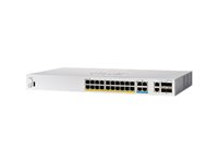 Cisco Business 350 Series CBS350-24MGP-4X - Switch - L3 - Administrerad - 20 x 10/100/1000 (PoE+) + 4 x 2.5GBase-T (PoE+) + 2 x 10 Gigabit SFP+ + 2 x combo 10GBase-T - rackmonterbar - PoE+ (375 W) - återanvänd CBS35024MGP4XUK-RF
